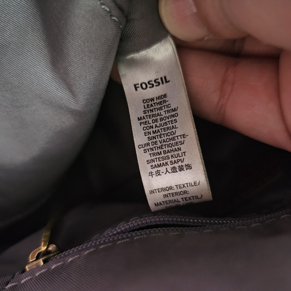 Fossil Black Leather Shoulder Crossbody Bag - Picture 8 of 8